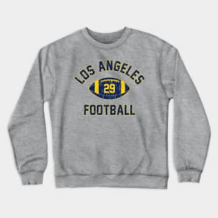 Retro Los Angeles Football Distressed Logo Crewneck Sweatshirt